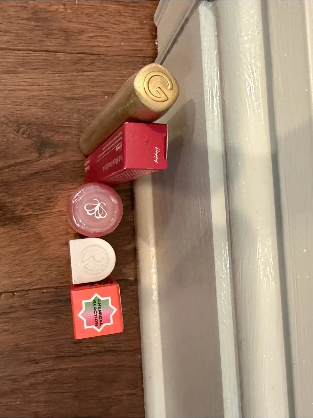 Rare Beauty Lip Products Set — Pink, Coral, Nude